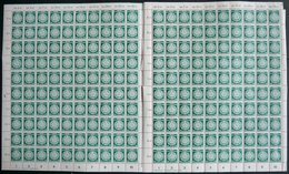 DIENSTMARKEN A D 23XI **, 1954, 25 Pf. Schwarzopalgrün, Wz. XI, 200 Werte In Bogen, Postfrisch, Pracht, Mi. 600.- - Otros & Sin Clasificación