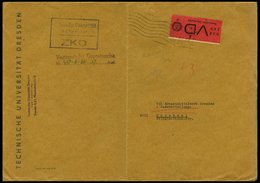 DIENSTMARKEN D VD 1I BRIEF, 1965, 20 Pf. Bräunlichrot/schwarz, Gezähnt 91/2, Mit Abart Fehlende Granne Im Ährenkranz Obe - Other & Unclassified