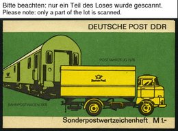 ZUSAMMENDRUCKE SMHD 9 **, 1978, Markenheftchen Posttransportmittel, 5 Verschiedene Heftchen (aa,bb,bc,cb,dc), Fast Nur P - Se-Tenant