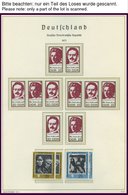 ZUSAMMENDRUCKE **, 1971-82, Sammlung Verschiedener Postfrischer Zusammendrucke Auf Leuchtturm-Falzlosseiten, Mi. 290.- - Zusammendrucke