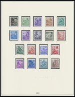 SAMMLUNGEN **, Bis Auf Mi.Nr. 342/3 Und Marx-Blocks Komplette Postfrische Sammlung DDR Von 1953-63 Im Lindner Falzlosalb - Verzamelingen