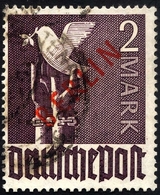 BERLIN 34 O, 1949, 2 M. Rotaufdruck, üblich Gezähnt Pracht, Gepr. Schlegel, Mi. 280.- - Andere & Zonder Classificatie