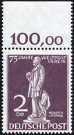 BERLIN 41 **, 1949, 2 DM Stephan, Oberrandstück, Pracht, Mi. (150.-) - Autres & Non Classés