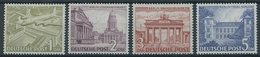 BERLIN 57-60 *, 1949, 1 - 5 DM Bauten, Falzrest, 4 Prachtwerte, Mi. 162.50 - Altri & Non Classificati