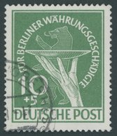 BERLIN 68 O, 1949, 10 Pf. Währungsgeschädigte, Pracht, Gepr. Schlegel, Mi. 190.- - Andere & Zonder Classificatie