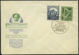 BERLIN 72/3 BRIEF, 1950, Philharmonie Auf Amtlichem FDC, Pracht, Mi. 300.- - Other & Unclassified