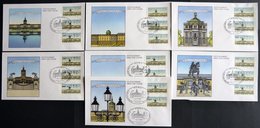 AUTOMATENMARKEN VS1/2 BRIEF, 4.5.1987, 10 - 300 Pf. Und 5 - 145 Pf., Beide Sätze Komplett Auf 7 FDC`s, Pracht - Storia Postale