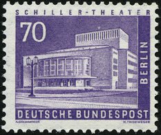 ROLLENMARKEN 152R **, 1956, 70 Pf. Schillertheater, Einzelmarke Mit Gerader Nummer, Pracht, Mi. 160.- - Francobolli In Bobina