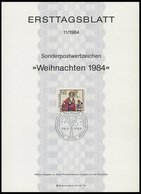 ERSTTAGSBLÄTTER 708-29 BrfStk, 1984, Kompletter Jahrgang, ETB 1 - 11/84, Pracht - Andere & Zonder Classificatie