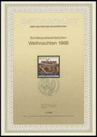 ERSTTAGSBLÄTTER 798-829 BrfStk, 1988, Kompletter Jahrgang, ETB 1 - 17/88, Pracht - Otros & Sin Clasificación