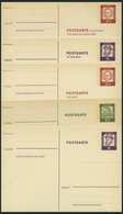 GANZSACHEN P 56-61 BRIEF, 1962, Bedeutende Deutsche In Grotesk, Komplett, Ungebraucht, 5 Prachtkarten, Mi. 81.25 - Colecciones