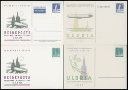 GANZSACHEN PP 15,19 BRIEF, Privatpost: 1958, 7 Und 15 Pf. Berliner Stadtbilder, 4 Verschiedene Ungebrauchte Karten, Prac - Verzamelingen