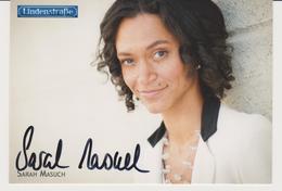 Authentic Signed Card / Autograph -  Actress SARAH MASUCH - German TV Series Lindenstrasse - Handtekening