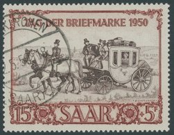 SAARLAND 291 O, 1950, 15 Fr. IBASA, Pracht, Kurzbefund Geigle, Mi. 140.- - Andere & Zonder Classificatie