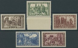 SAARLAND 299-303 **, 1950, Volkshilfe, Postfrischer Prachtsatz, Mi. 75.- - Sonstige & Ohne Zuordnung