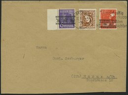 AMERIK. U. BRITISCHE ZONE 37/8I,69 BRIEF, 1948, 6 Und 8 Pf. Bandaufdruck, Mischfrankatur Mit 6 Pf. Kölner Dom, Pracht - Otros & Sin Clasificación