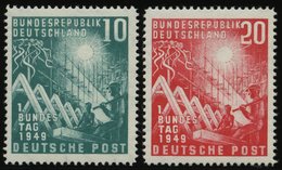BUNDESREPUBLIK 111/2 **, 1949, Bundestag, Pracht, Mi. 100.- - Altri & Non Classificati
