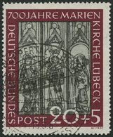 BUNDESREPUBLIK 140 O, 1951, 20 Pf. Marienkirche, Pracht, Mi. 85.- - Andere & Zonder Classificatie