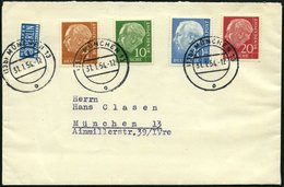 BUNDESREPUBLIK 178,83,85,187 BRIEF, 31.1.1954, 4, 10, 20 Und 30 Pf. Heuss Auf FDC, Pracht - Andere & Zonder Classificatie