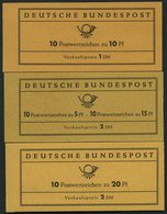 MARKENHEFTCHEN MH 7-9 **, 1961-63, 3 Markenheftchen, Pracht, Mi. 110.- - Other & Unclassified