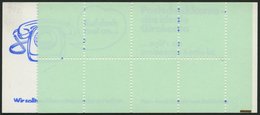 MARKENHEFTCHEN VJ-MH 20dII **, 1974, Versuchs-Markenheftchen Unfallverhütung, 4. Deckelseite: Bei Adressen Postfachangab - Altri & Non Classificati