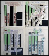 ROLLENMARKEN A. 694-703,773R **, 1971/3, Sammlung Unfallverhütung Mit Vielen Besseren Ausgaben, 3er-, 5er- Und 6er-Strei - Rollenmarken