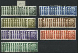 ENGROS 259-65 **, 1960, Heuss II, 15 Sätze Fast Nur Pracht, Mi. 600.- - Unused Stamps