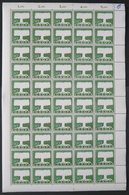 ENGROS 294 **, 1958, 10 Pf. Europa, Wz. 5, Im Bogen (50), Mittig Gefaltet, Marken Pacht, Mi. 425.- - Unused Stamps
