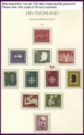 SAMMLUNGEN **, In Den Hauptnummern Komplette Postfrische Sammlung Bund Von 1956-99 In 3 Leuchtturm Falzlosalben (Text Ab - Usati