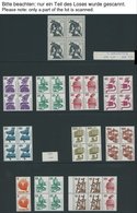 SAMMLUNGEN VB **, Fast Komplette Postfrische Sammlung Bundesrepublik Von 1966-82 In Viererblocks, Prachterhaltung, Mi. C - Usados