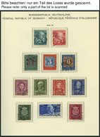 SAMMLUNGEN O, Gestempelte Sammlung Bund Von 1949-89 In 3 Schaubek-Falzlosalben, Bis 1960 Komplett, Erhaltung Etwas Unter - Oblitérés
