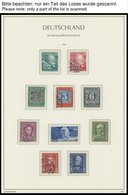 SAMMLUNGEN O, 1949-1988, Gestempelte Sammlung Bundesrepublik Mit Vielen Guten Ersten Ausgaben, Fast Nur Prachterhaltung, - Usados