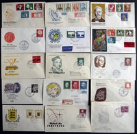 LOTS 1954-59, Partie Von 58 Verschiedenen FDC, Fast Nur Prachterhaltung, Mi. 1460.- - Gebraucht