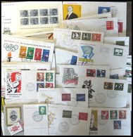 LOTS über 50 Verschiedene FDC`s Bundesrepublik Von 1958-74, Mit Vielen Besseren, Prachterhaltung - Used Stamps