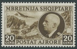 ALBANIEN 312 **, 1939, 20 Q. König Victor Emanuel III, Postfrisch, Pracht, Mi. 120.- - Albania