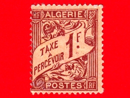 ALGERIA - Usato - 1926 - Segnatasse - Tipo Duval - Taxe - 1 - Portomarken