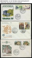 SPANISCHE-POST Brief,o , 1975-79, Europa, Komplett Auf FDC`s, 2x, Dazu Die Einzelmarken, Pracht, Mi. 158.- - Otros & Sin Clasificación