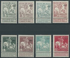 BELGIEN 81-88II **, 1911, 1911, Postfrischer Prachtsatz - Sonstige & Ohne Zuordnung