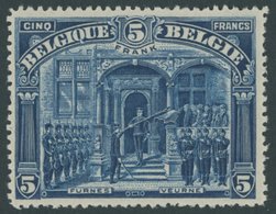 BELGIEN 144C **, 1919, 5 Fr. FRANK, Gezähnt C, Postfrisch, Pracht - Sonstige & Ohne Zuordnung