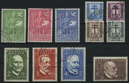 BELGIEN 976-78,979-86 O, 1953, Jugend Und TBC, 2 Prachtsätze, Mi. 85.- - Other & Unclassified