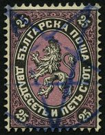 BULGARIEN 10 O, 1881, 25 St. Schwarz/lila, Pracht, Mi. 100.- - Other & Unclassified