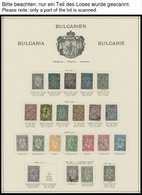 SAMMLUNGEN, LOTS O,* , Sammlung Bulgarien Von 1879-1943 Im Schaubekalbum Mit Guten Ersten Ausgaben, Meist Prachterhaltun - Colecciones & Series