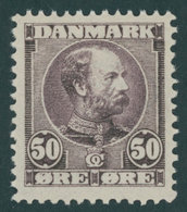 DÄNEMARK 51 **, 1905, 50 Ø Dunkellila, Postfrisch, Pracht - Used Stamps