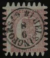 FINNLAND 9Cx O, 1866, 40 P. Rosakarmin, K1 HELSINGFORS, Alle Zungen, Pracht - Altri & Non Classificati