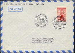 FINNLAND 322 BRIEF, 11.3.48, Erstflug HELSINKI-KOPENHAGEN, Pracht, Müller 58 - Andere & Zonder Classificatie