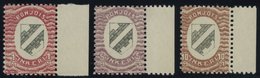 NORDINGERMANLAND 5-7 **, 1920, 1 - 10 M. Landeswappen Vom Rechten Rand, 3 Postfrische Prachtwerte, Mi. (980.-) - Europe (Other)