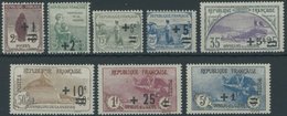FRANKREICH 144-51 *, 1922, Kriegswaisen, Falzreste, Prachtsatz - Other & Unclassified