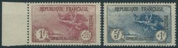 FRANKREICH 213/4 **, 1926/7, 1 Und 5 Fr. Kriegswaisen, Normale Zähnung, Postfrisch, 2 Prachtwerte, Mi. 270.- - Altri & Non Classificati