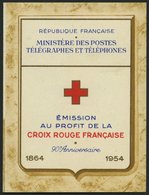 FRANKREICH 1052/3 MH **, 1954, Markenheftchen Rotes Kreuz, Pracht, Mi. 140.- - Otros & Sin Clasificación