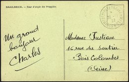 FRANKREICH FELDPOST 1927, K1 329 B PAYEUR AUX ARMEES Auf Feldpost-Ansichtskarte Aus Baalbeck, Pracht - Military Postmarks From 1900 (out Of Wars Periods)